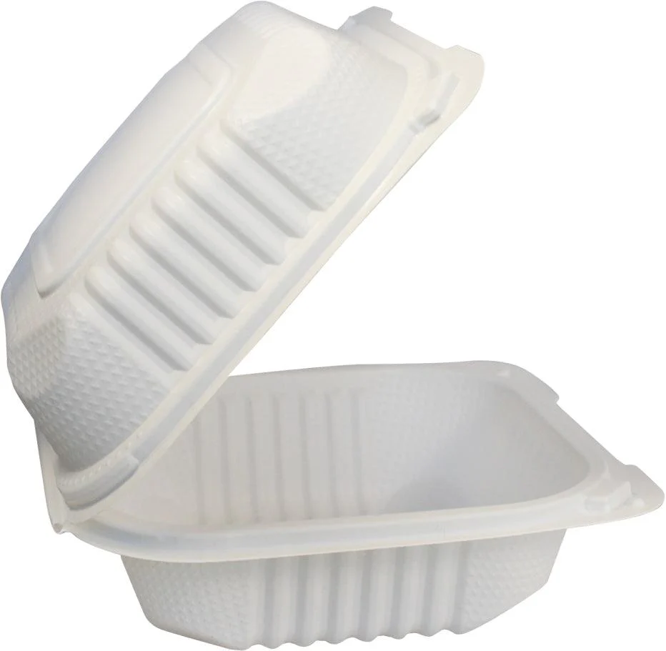 Eco-Craze MFPP Clamshell Container 6x6x2.6" White - Image 3