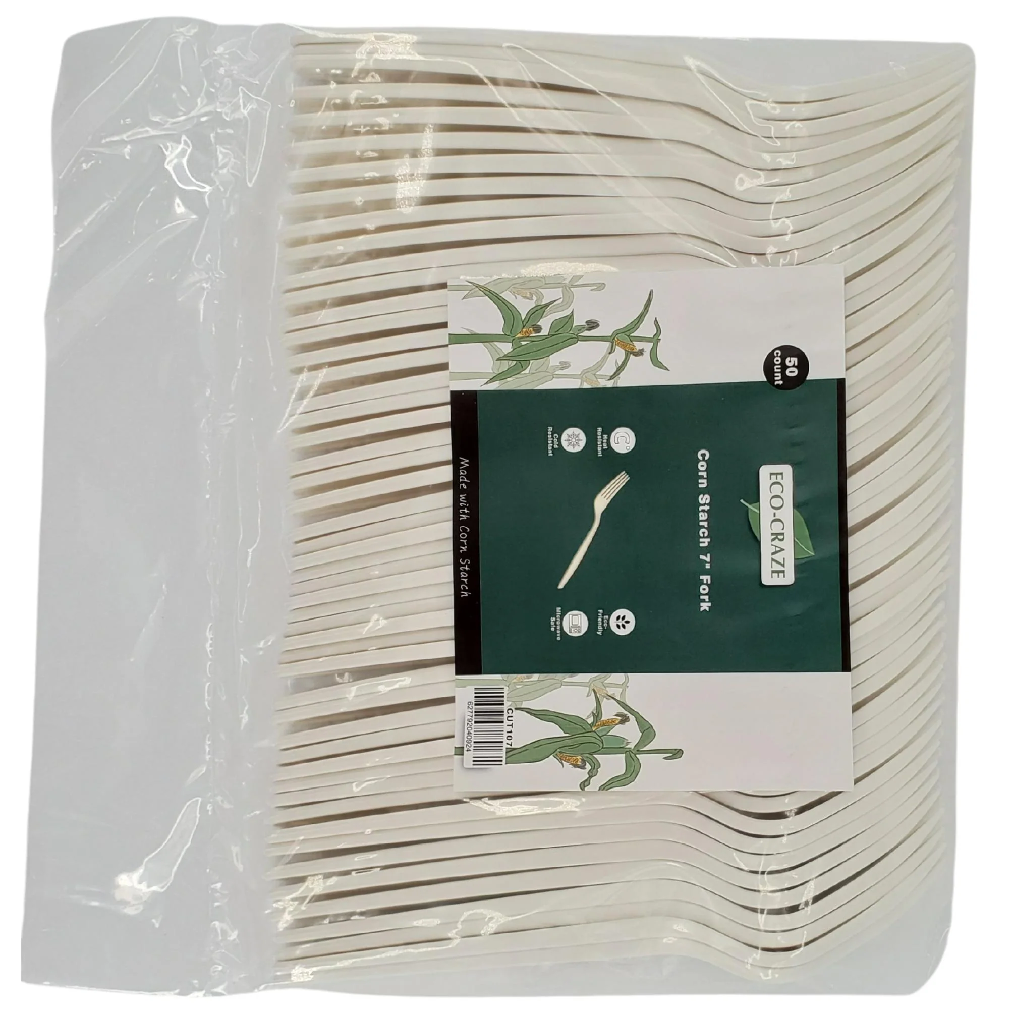 Eco-Craze - Corn Starch 7" Fork - Image 3
