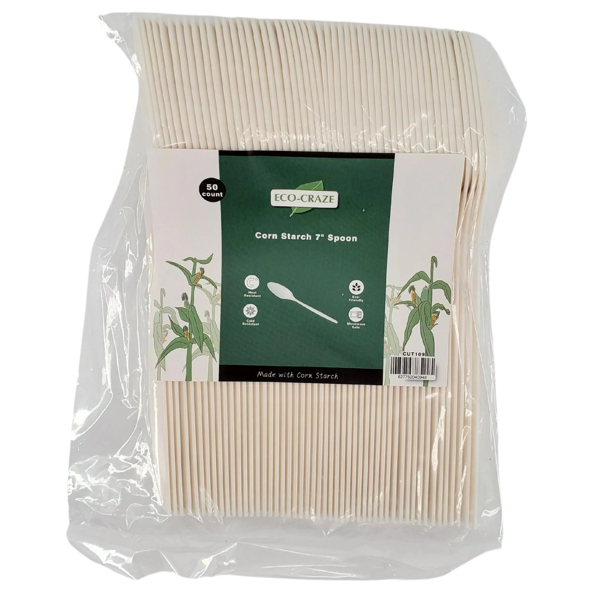 Eco-Craze - Corn Starch 7" Spoon - Image 2