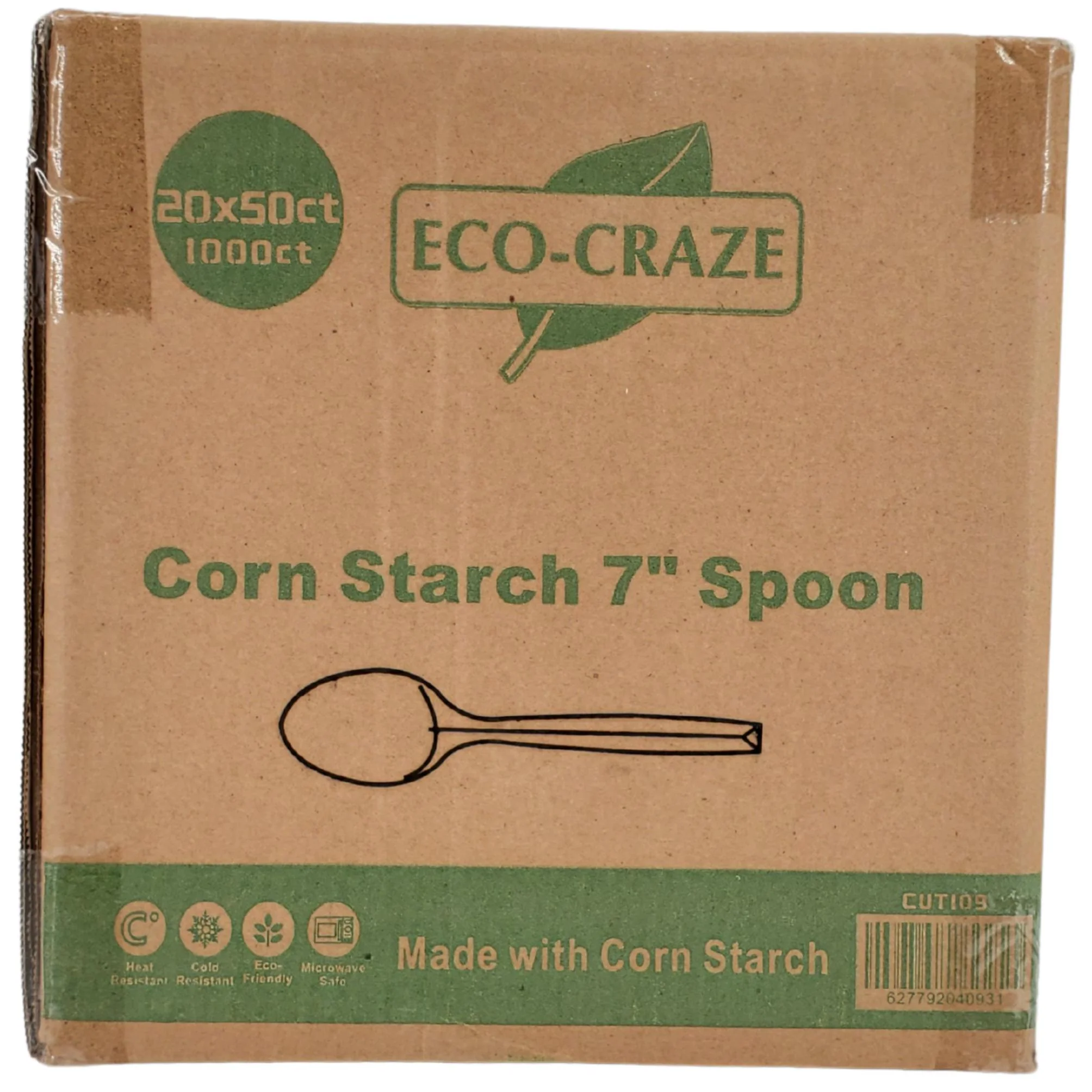 Eco-Craze - Corn Starch 7" Spoon - Image 4
