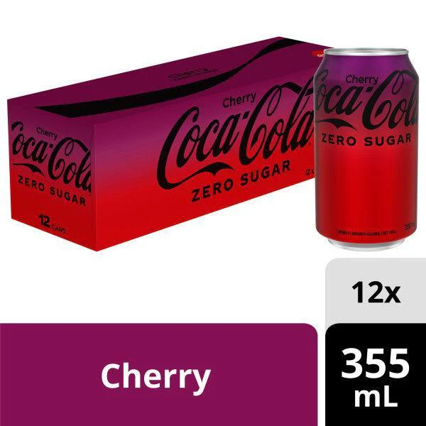 Coke - Zero Sugar Cherry - Cans - Image 2