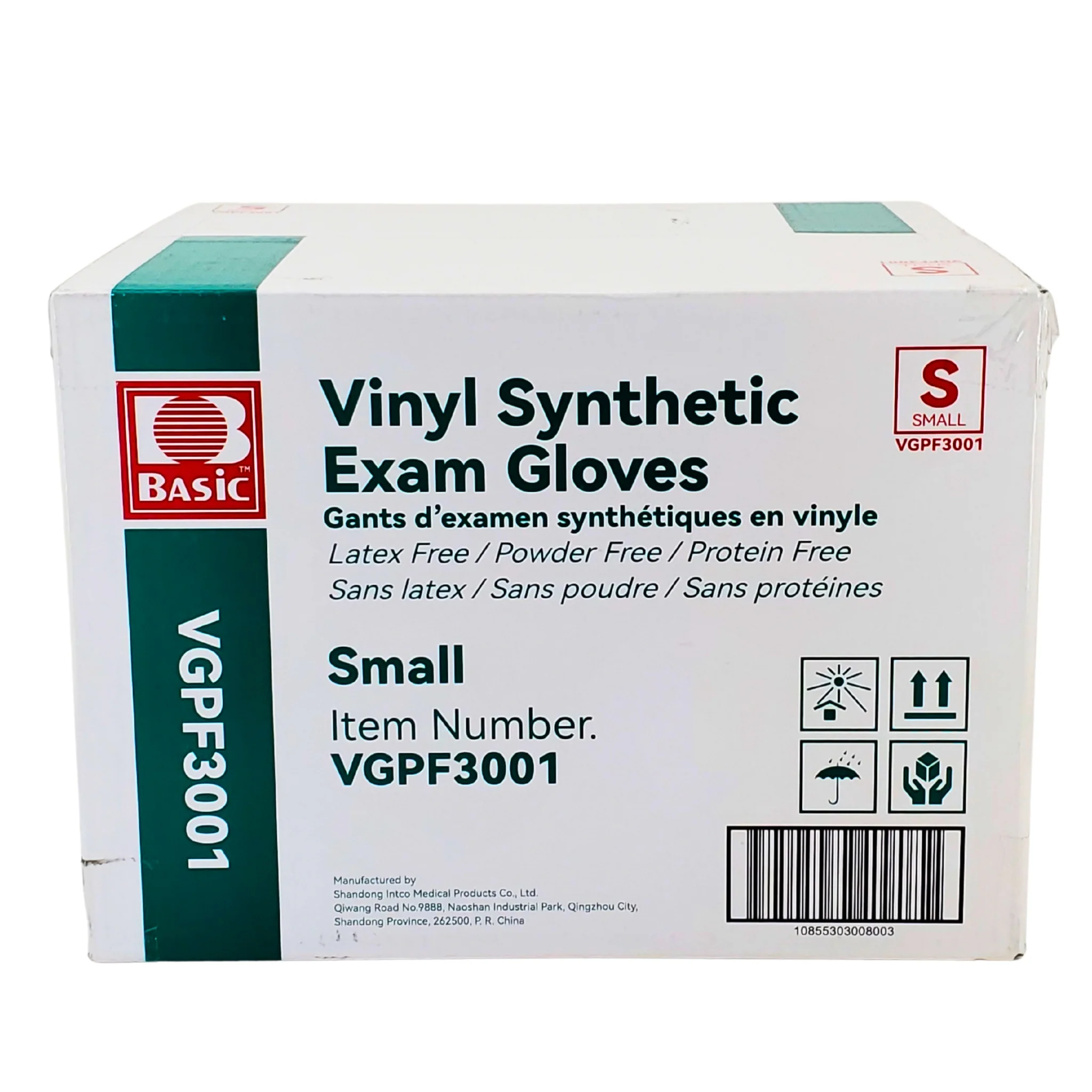 Basic - Vinyl Gloves Exam - Clear - Small - Powder Free - Image 4