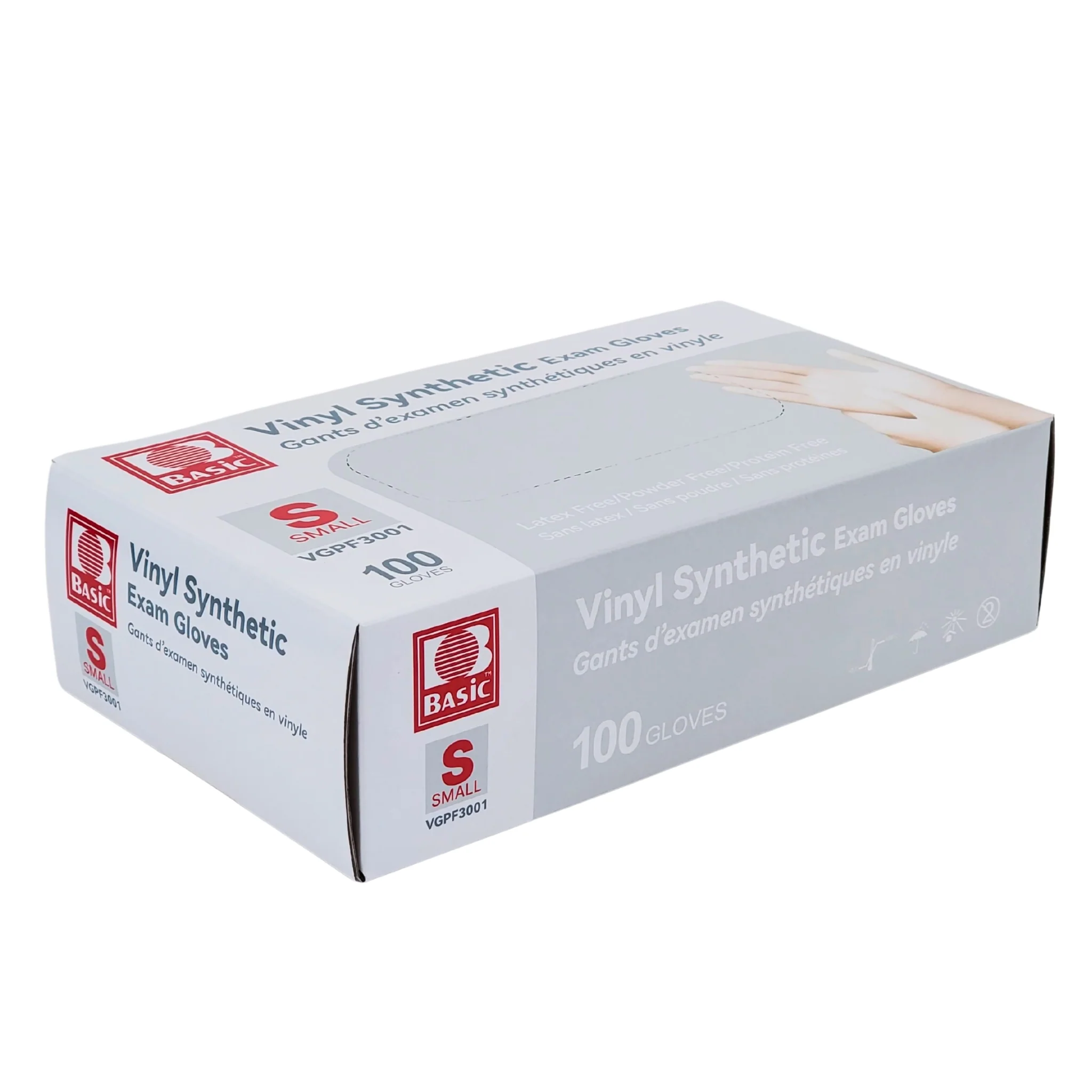 Basic - Vinyl Gloves Exam - Clear - Small - Powder Free - Image 7