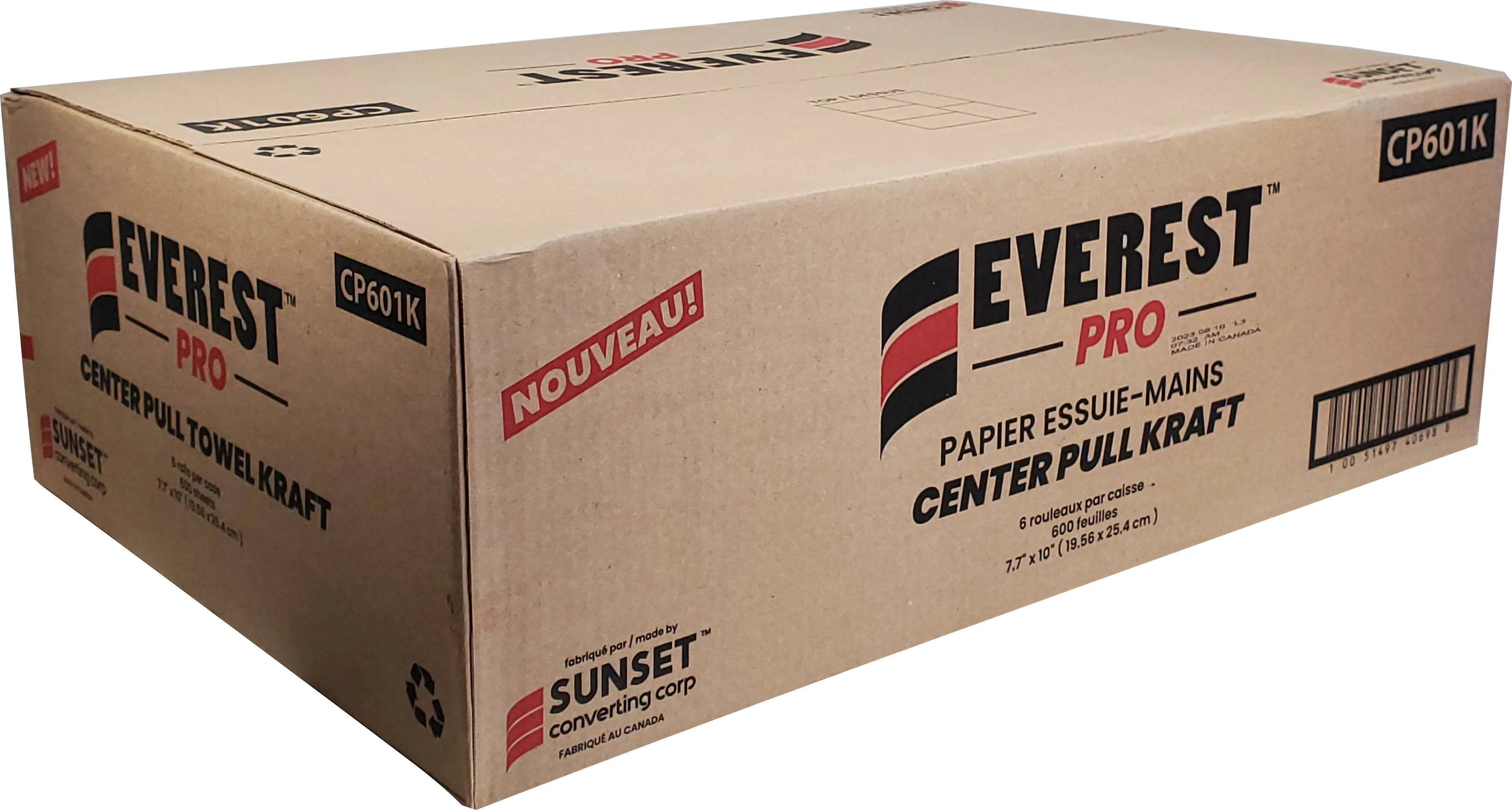 Everest Pro - Paper Hand Towel - Center Pull - Kraft - CP601K - Image 2
