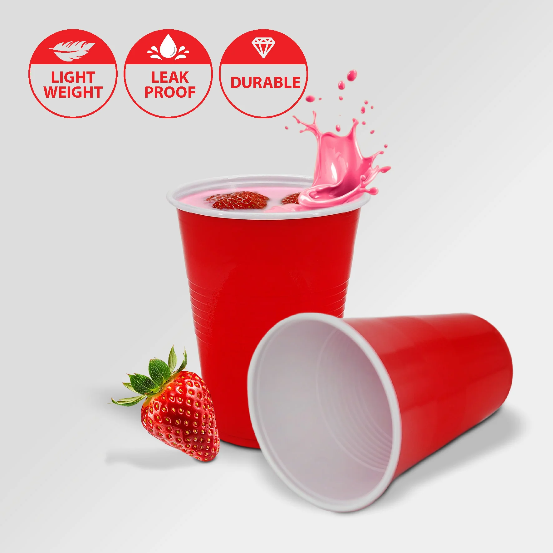 Morning Dew - 16oz - Red Party Cups - PP16R - Image 6