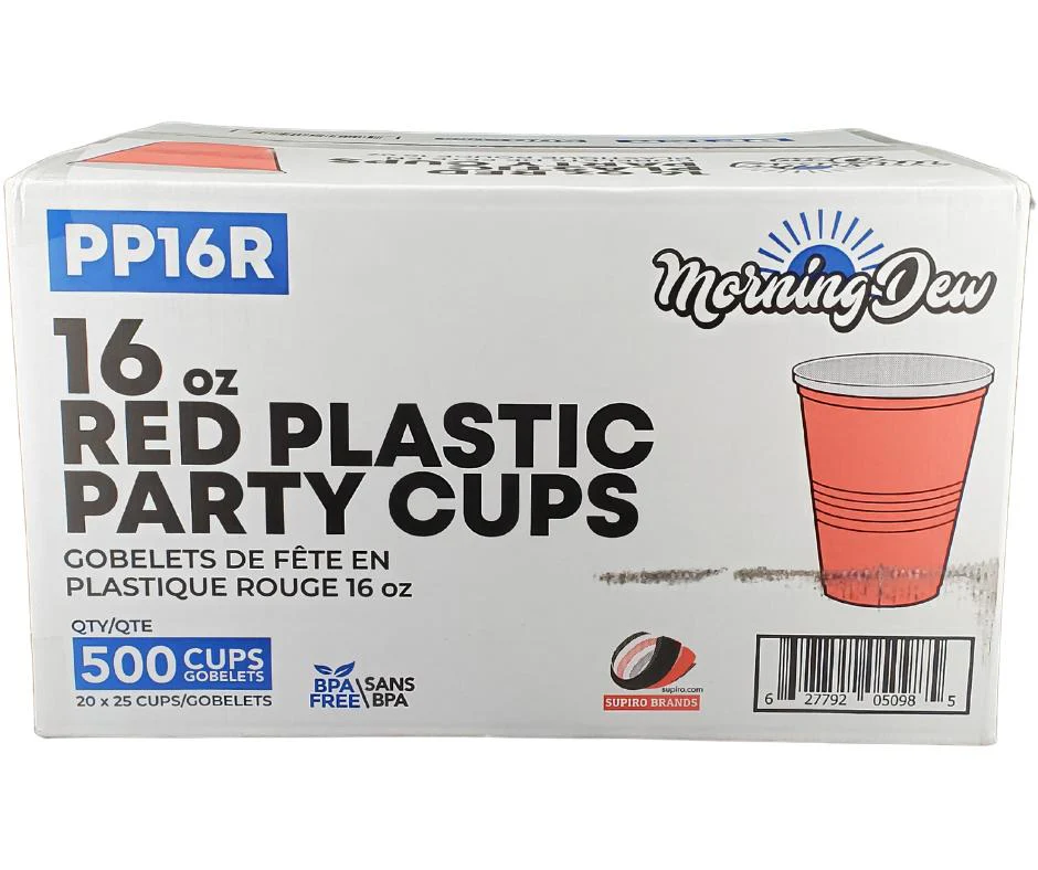 Morning Dew - 16oz - Red Party Cups - PP16R - Image 9