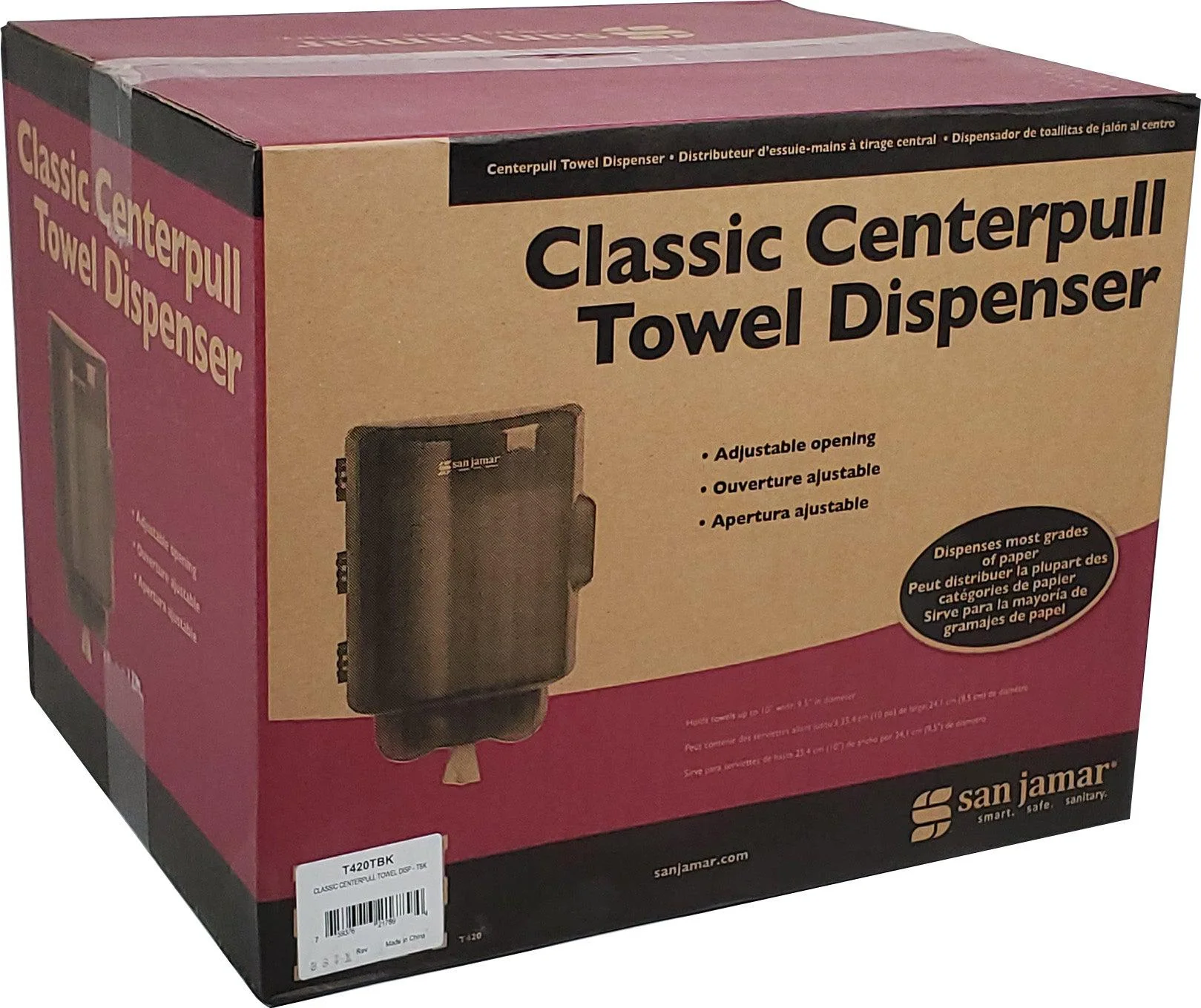 San Jamar - Center Pull Dispenser - T420TBK - Image 3