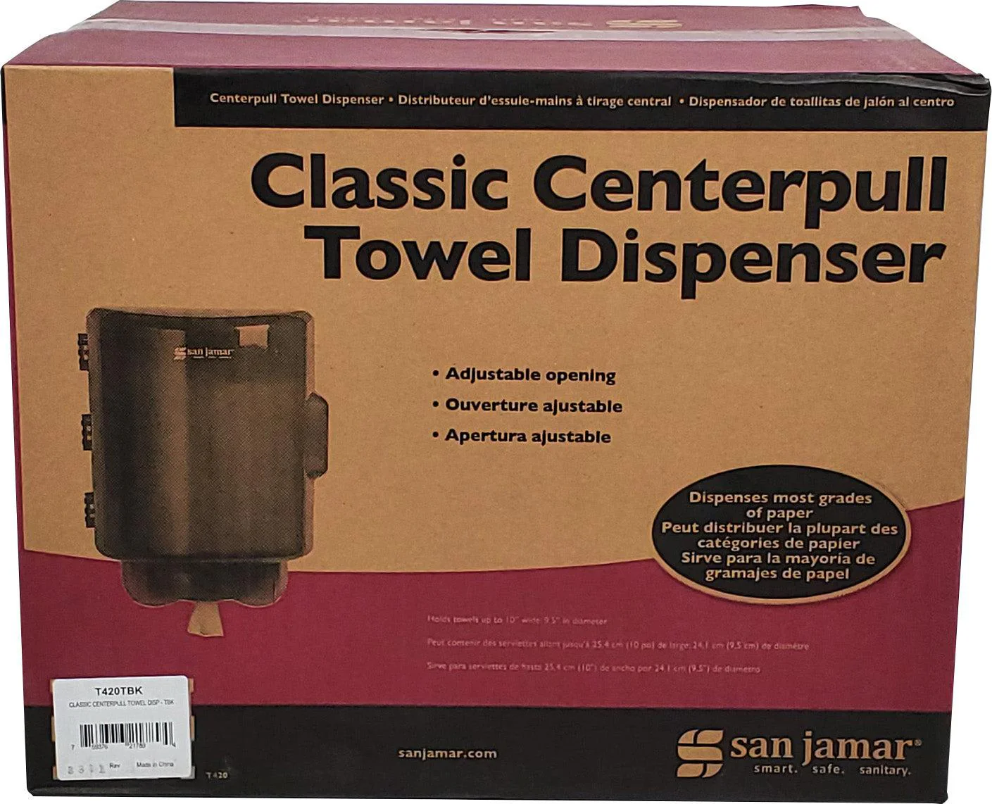 San Jamar - Center Pull Dispenser - T420TBK - Image 4