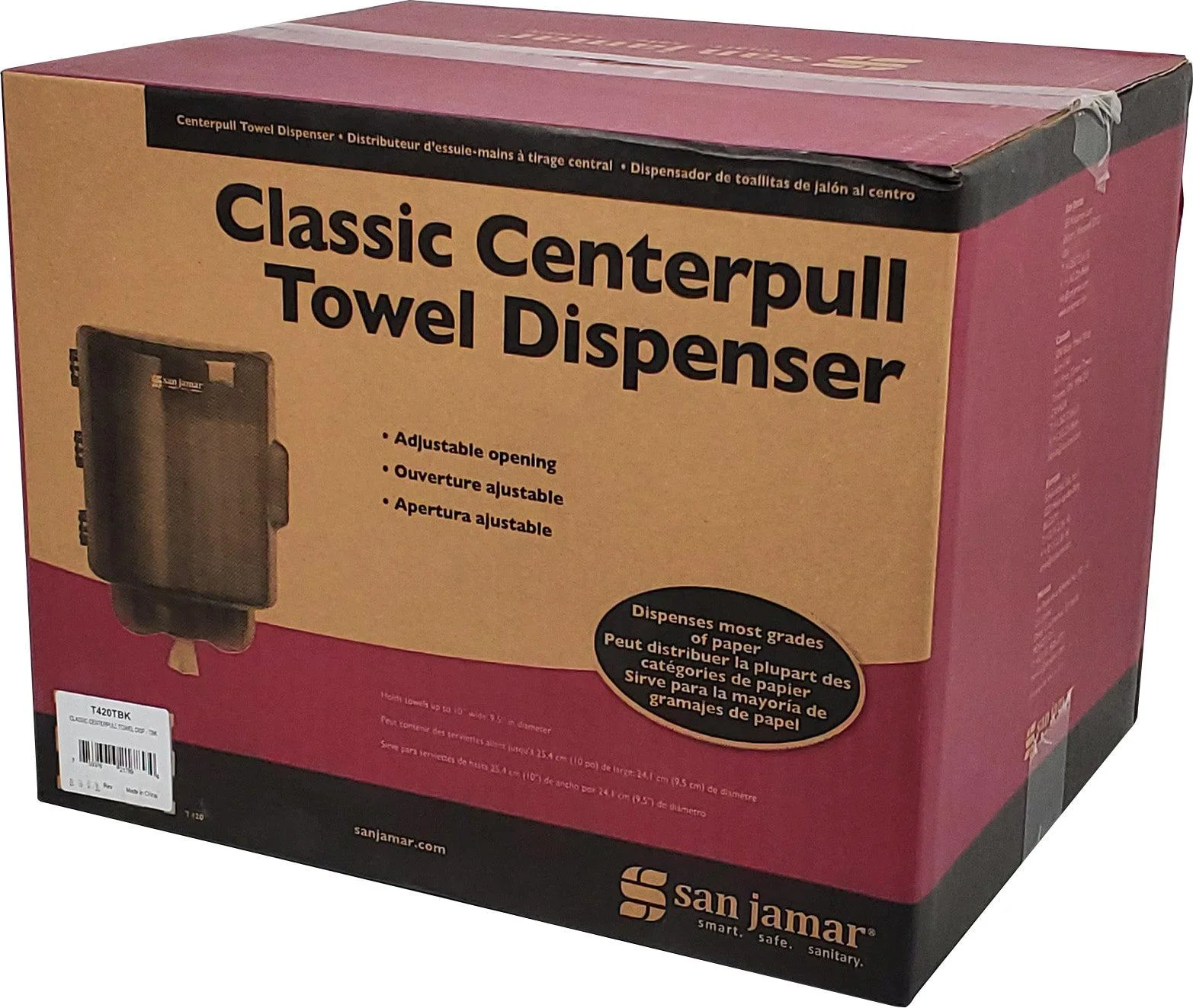 San Jamar - Center Pull Dispenser - T420TBK - Image 5