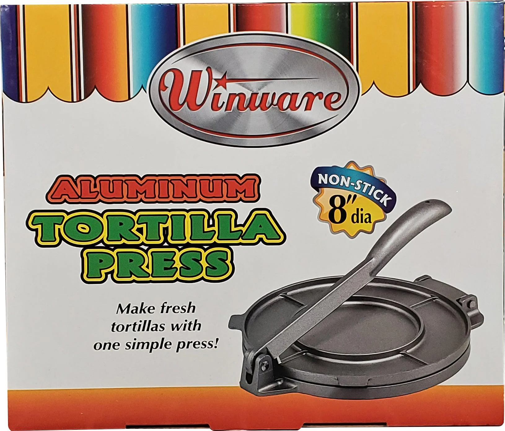 Tortilla Press 8" - Non-Stick Aluminum - TPC-8A - Image 4