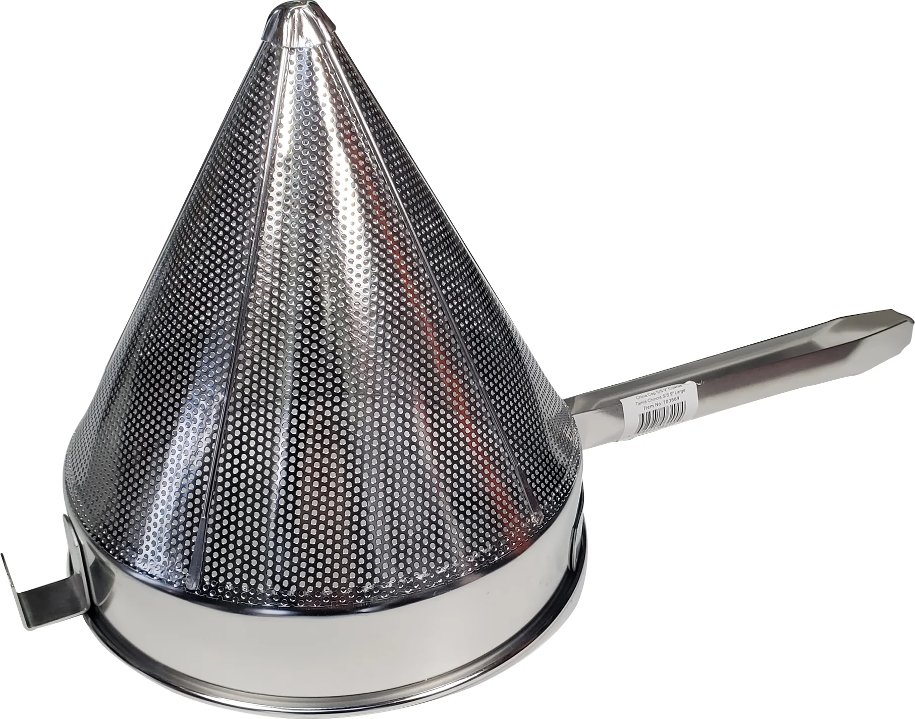 China Cap Strainer SS - 9" Coarse Mesh - Image 2