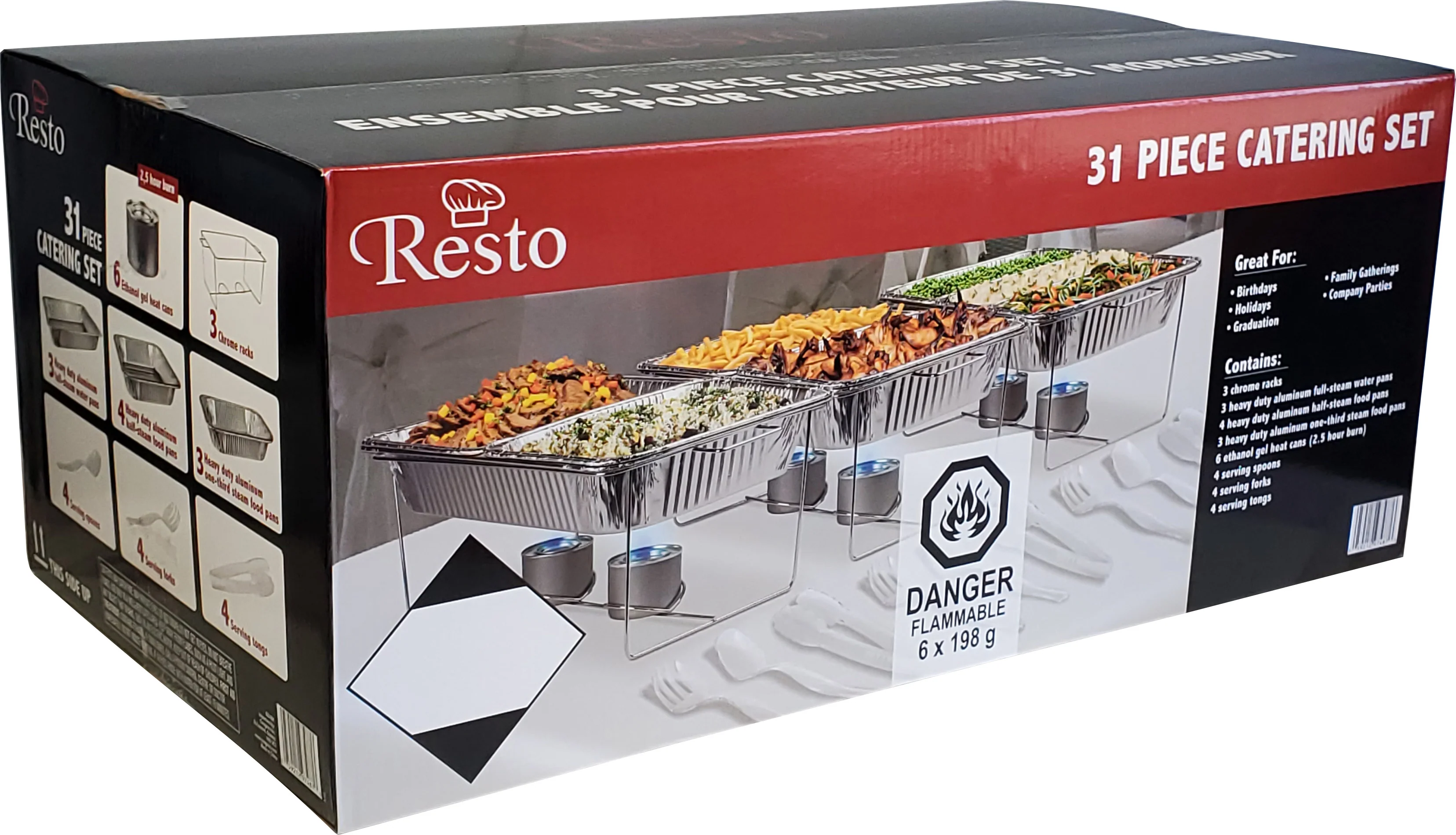 Resto - Disposable Chafing / Buffet Serving Kit - Image 2