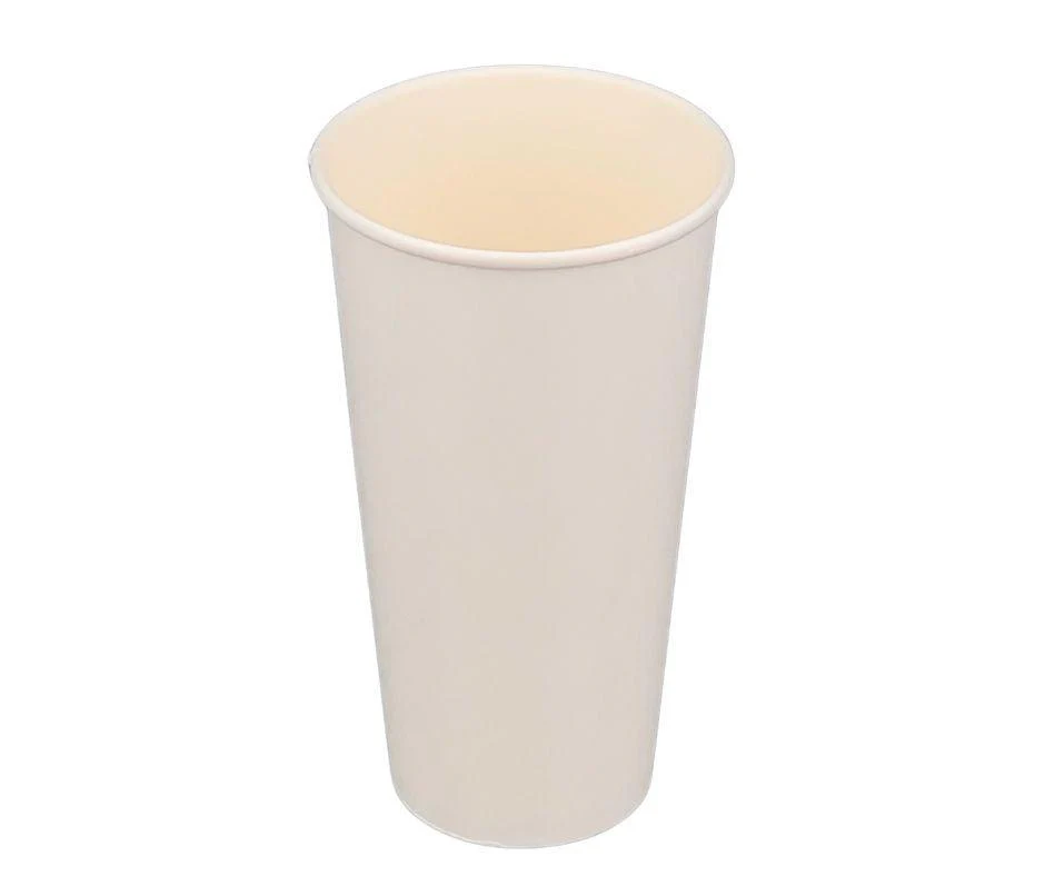 Morning Dew - 20 oz Hot Paper Cups - White - H20W - Image 4