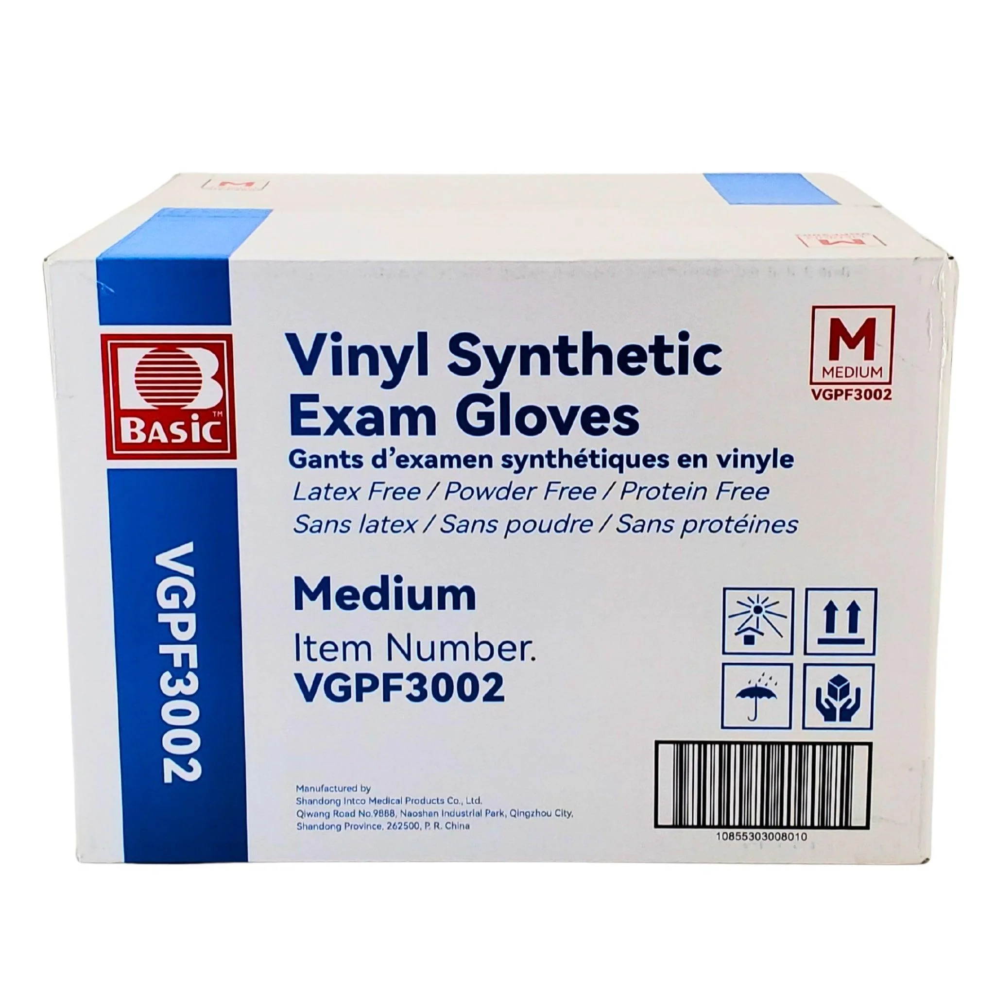 Basic - Vinyl Gloves Exam - Clear - Medium - Powder Free - Image 4