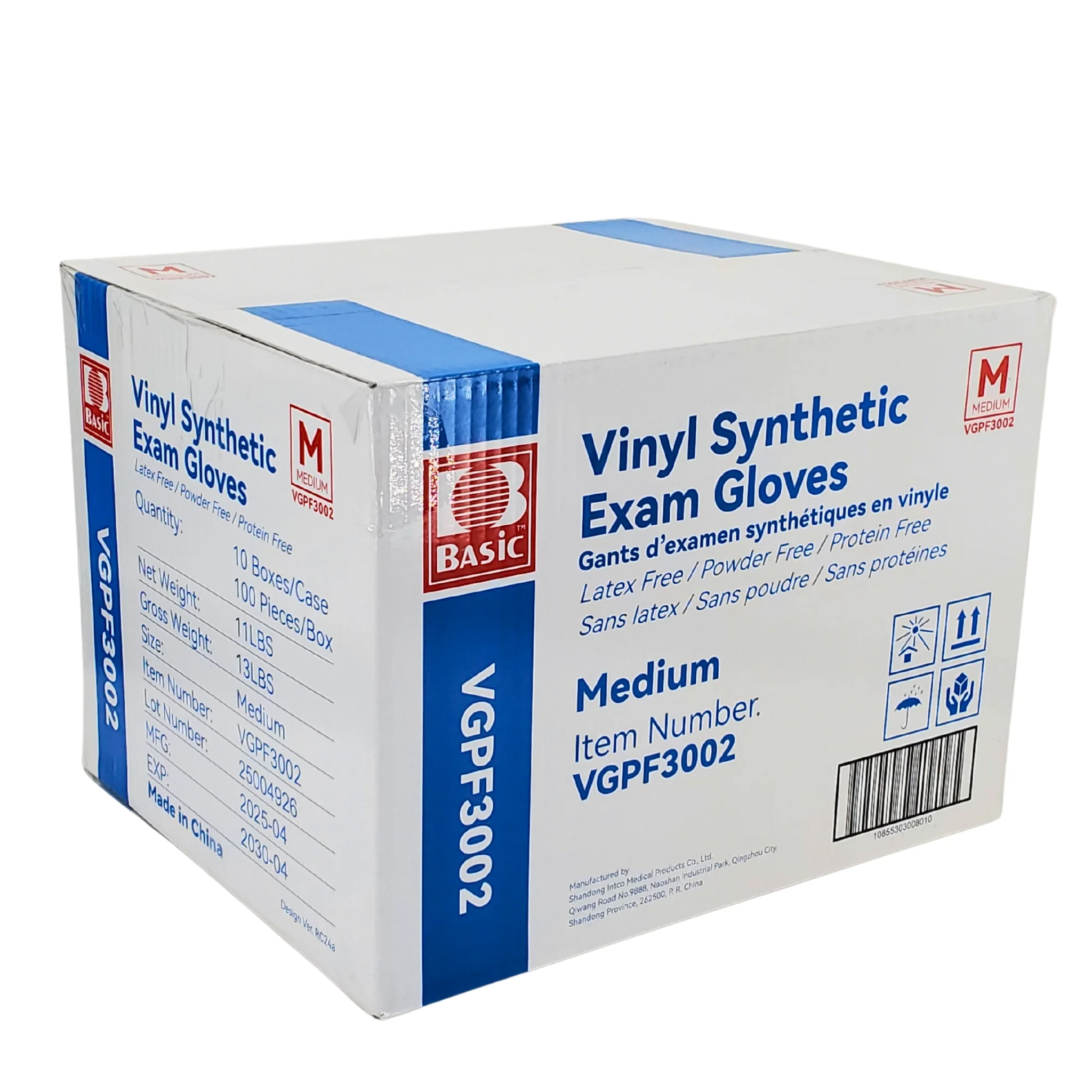 Basic - Vinyl Gloves Exam - Clear - Medium - Powder Free - Image 5
