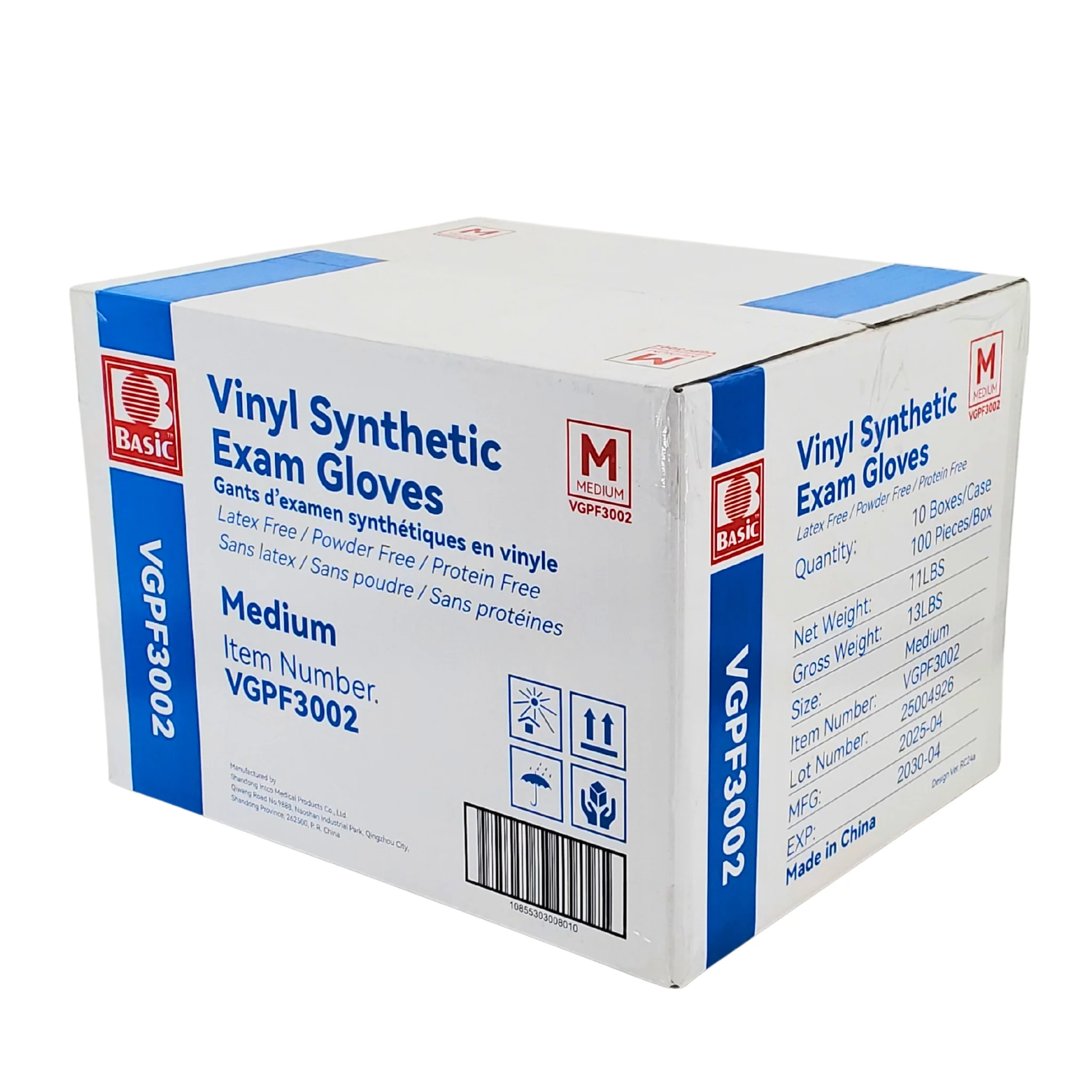 Basic - Vinyl Gloves Exam - Clear - Medium - Powder Free - Image 6