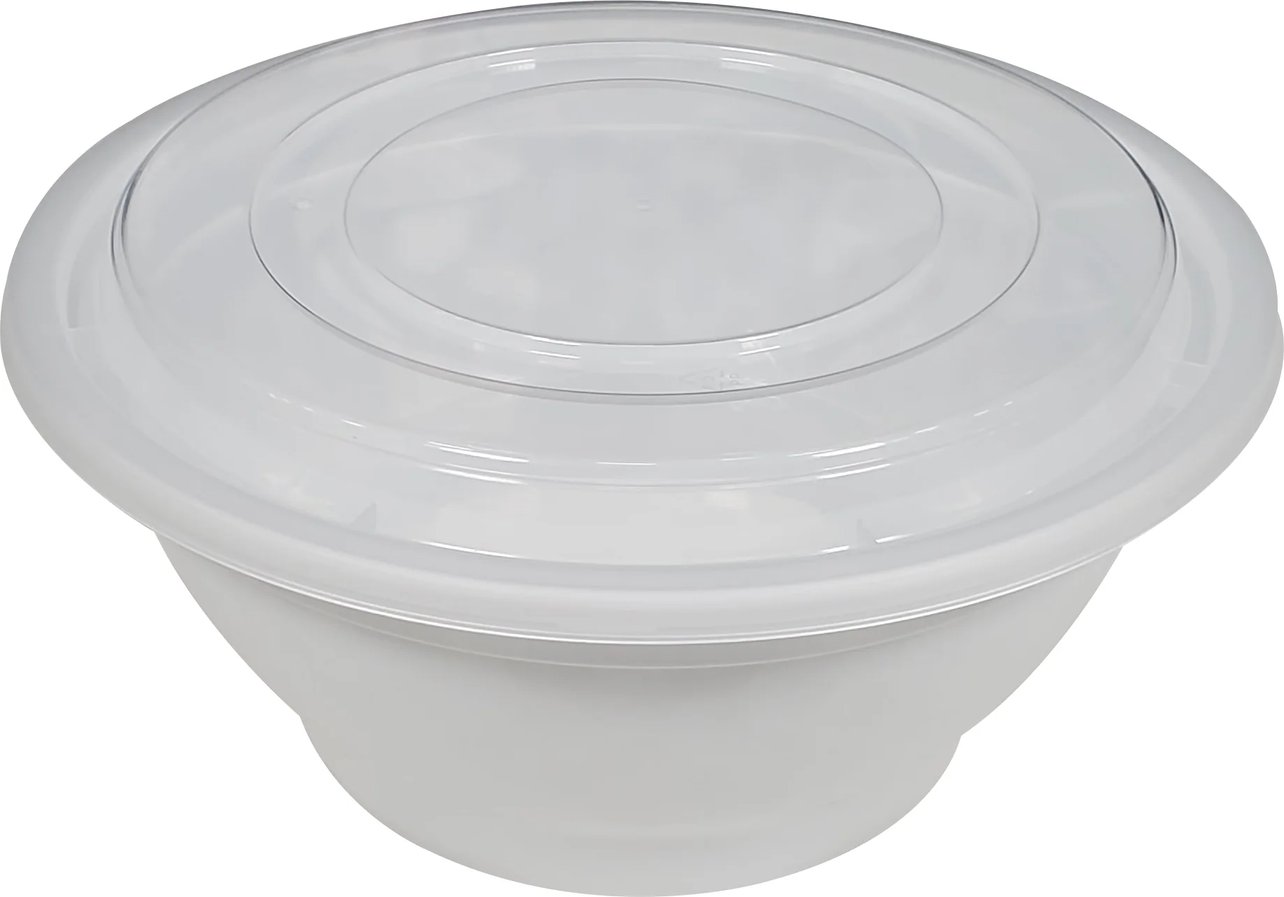 Value+ - 38oz Round Plastic Noodle Bowl - White - YN-38 - Image 3