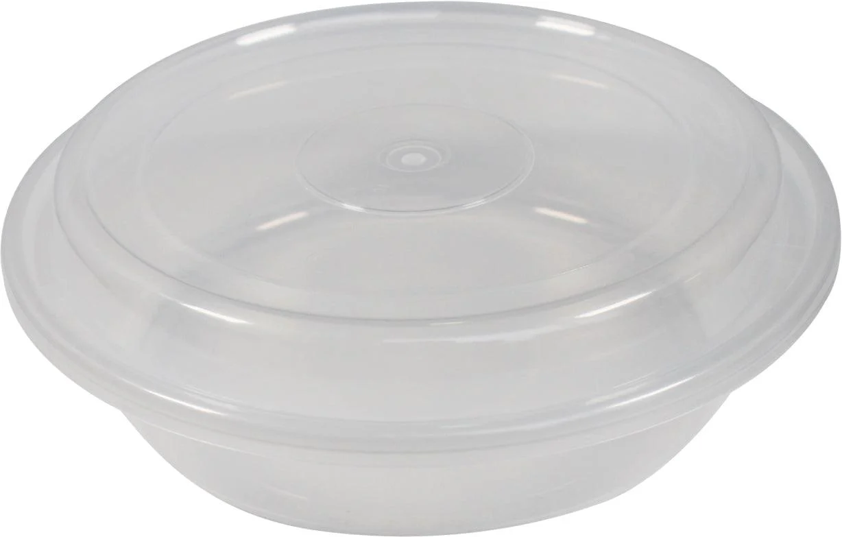 Rhino - Heavy 7" Round PP Combo Container - Clear - Image 2