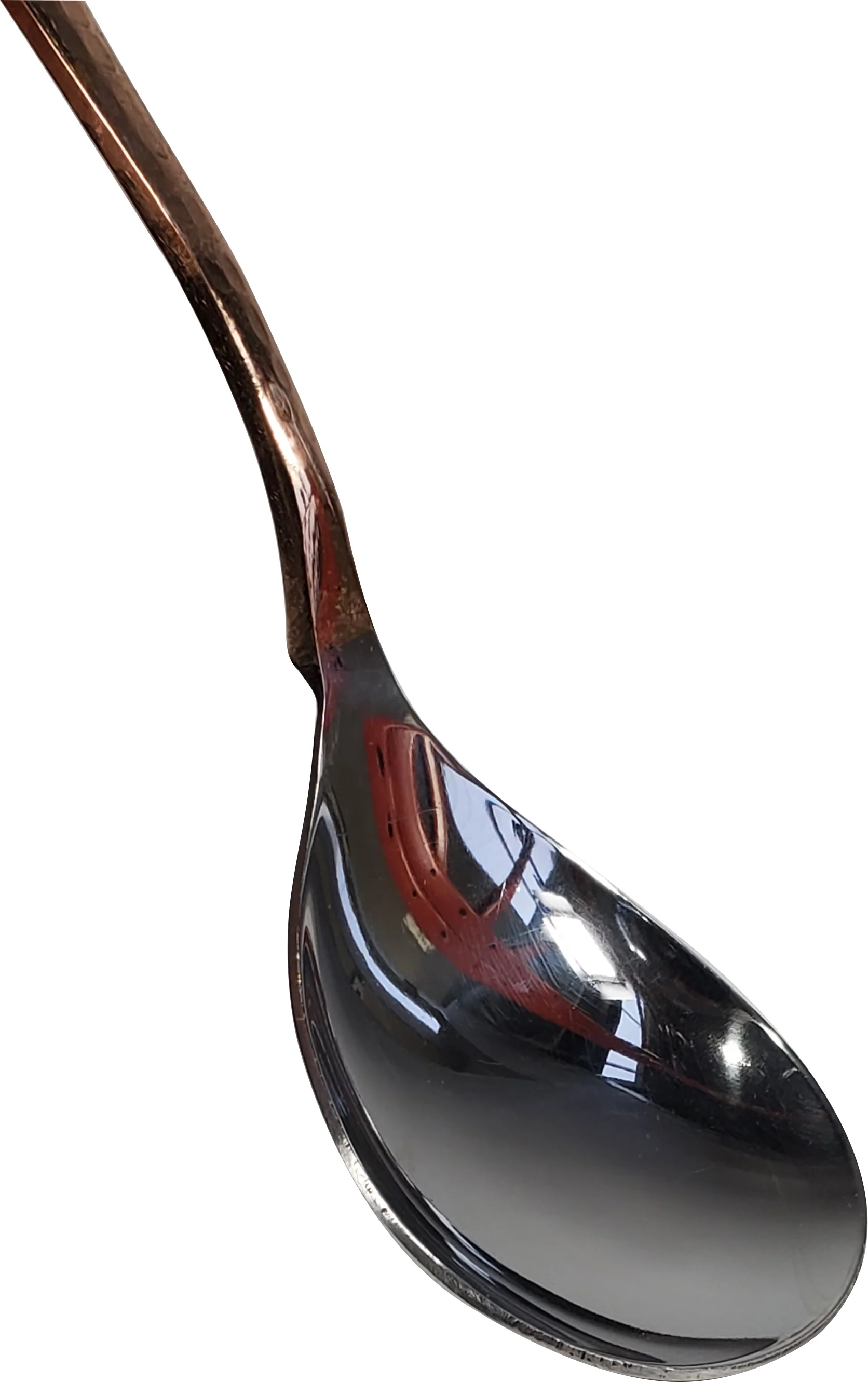 Serving Spoon - 2 Tone Copper & SS - 8" - Image 2