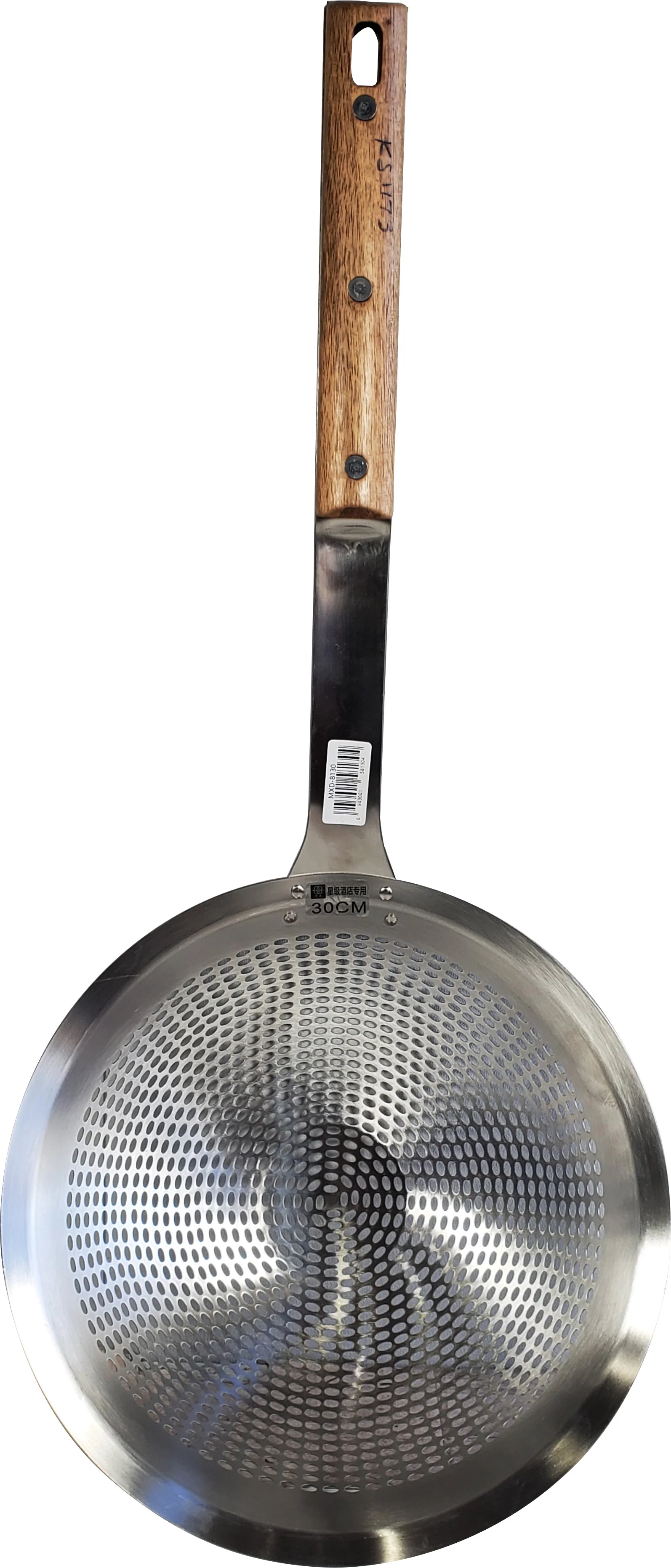SS Strainer - Wood Handle - 30cm - MXD-8130 - Image 2