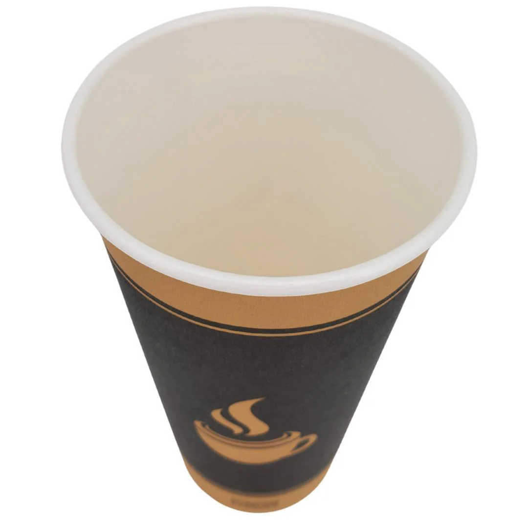 Morning Dew - 20 oz Hot Paper Cups - Ebony Print - H20E - Image 3
