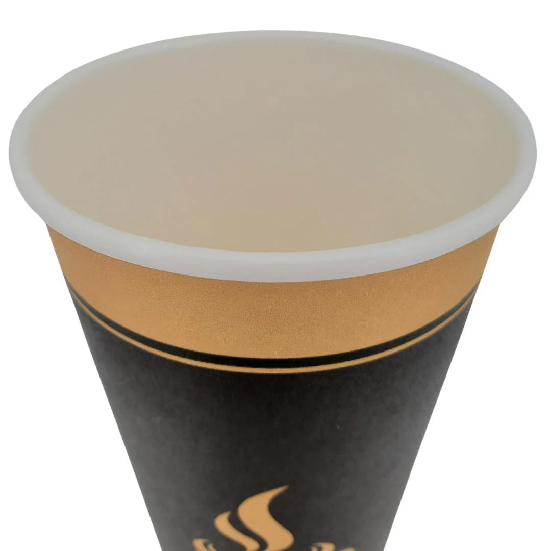 Morning Dew - 20 oz Hot Paper Cups - Ebony Print - H20E - Image 4