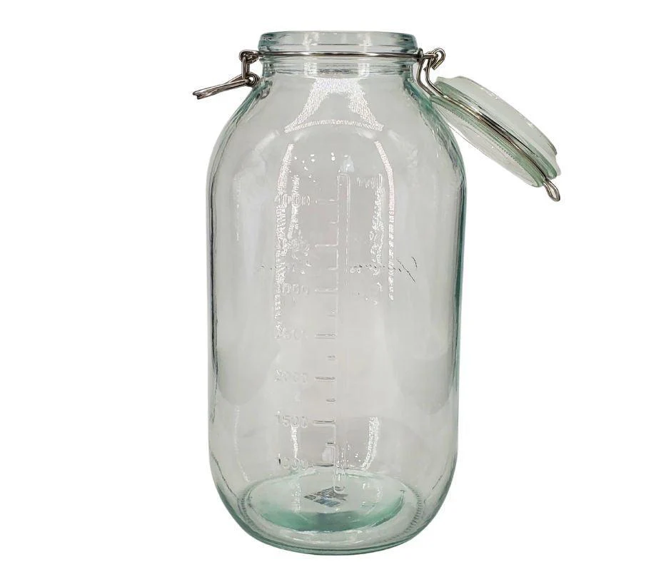 Pougine - 5L Sealed Glass Storage Jar w/ Scale - Image 2