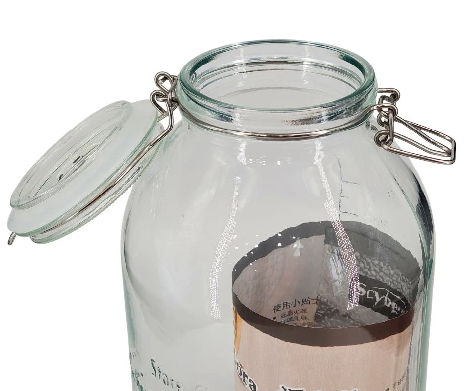 Pougine - 5L Sealed Glass Storage Jar w/ Scale - Image 6