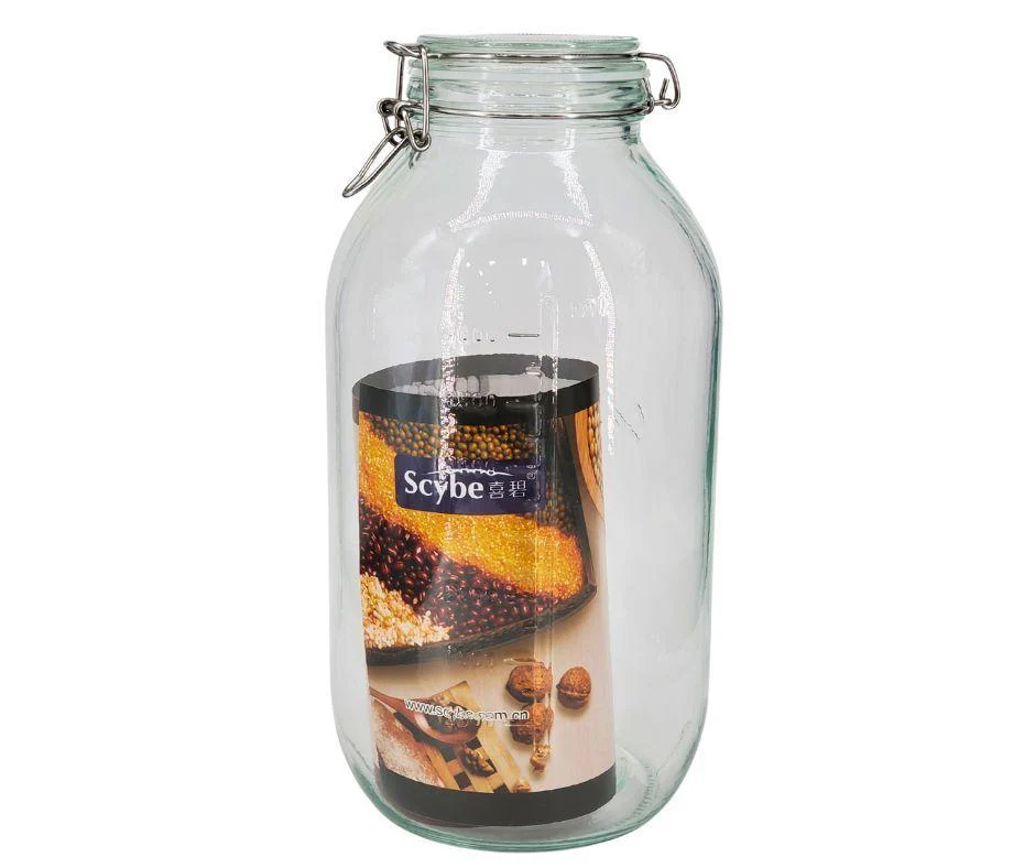 Pougine - 5L Sealed Glass Storage Jar w/ Scale - Image 7