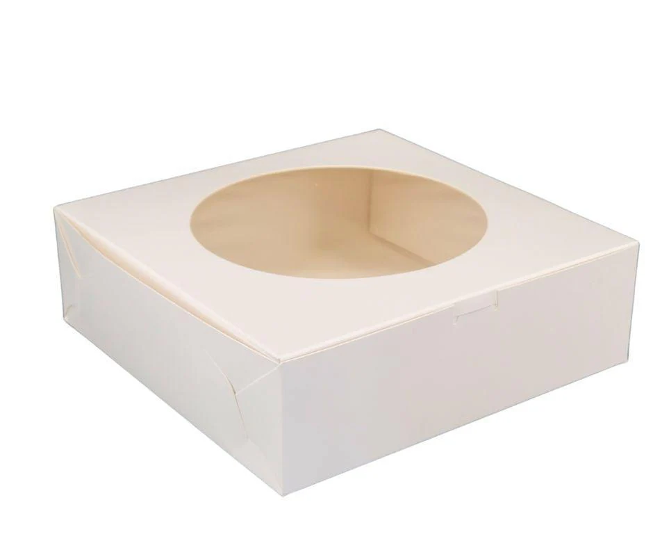VSO - White Cake Box- 8*8*2.5" - Window - RH-477 - Image 2