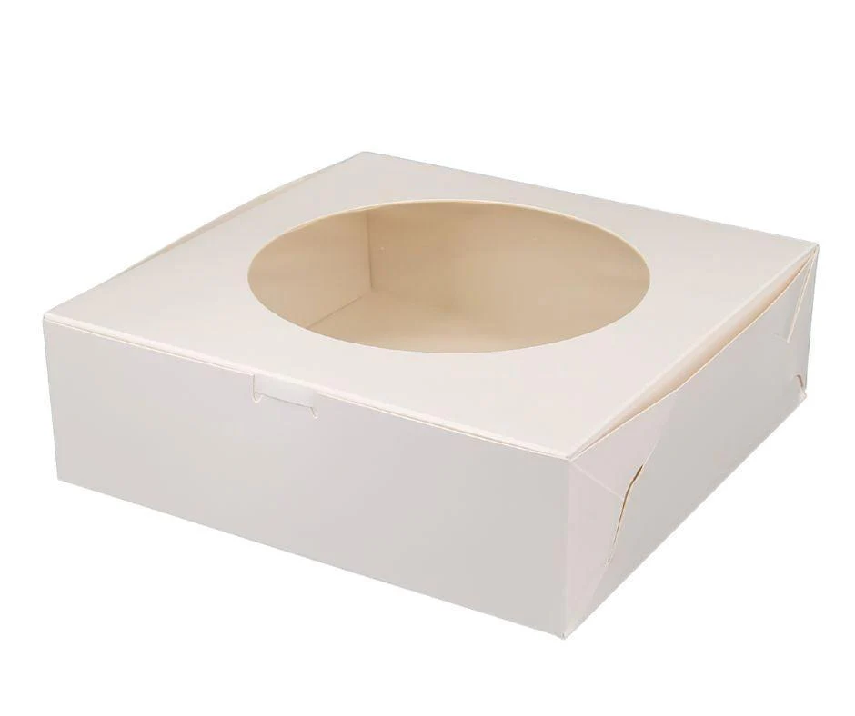 VSO - White Cake Box- 8*8*2.5" - Window - RH-477 - Image 4