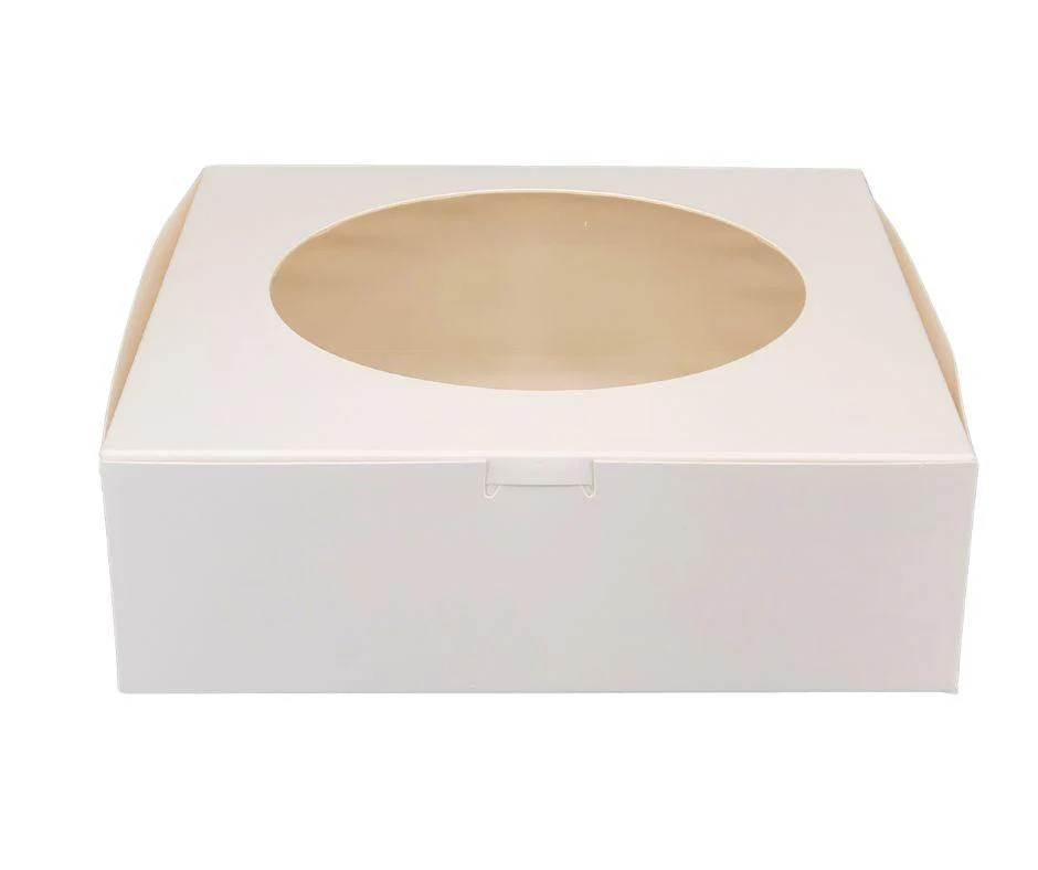 VSO - White Cake Box- 8*8*2.5" - Window - RH-477 - Image 5