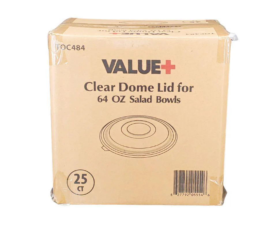 Value+ - Clear Lid for 64oz Salad Bowls - Image 7