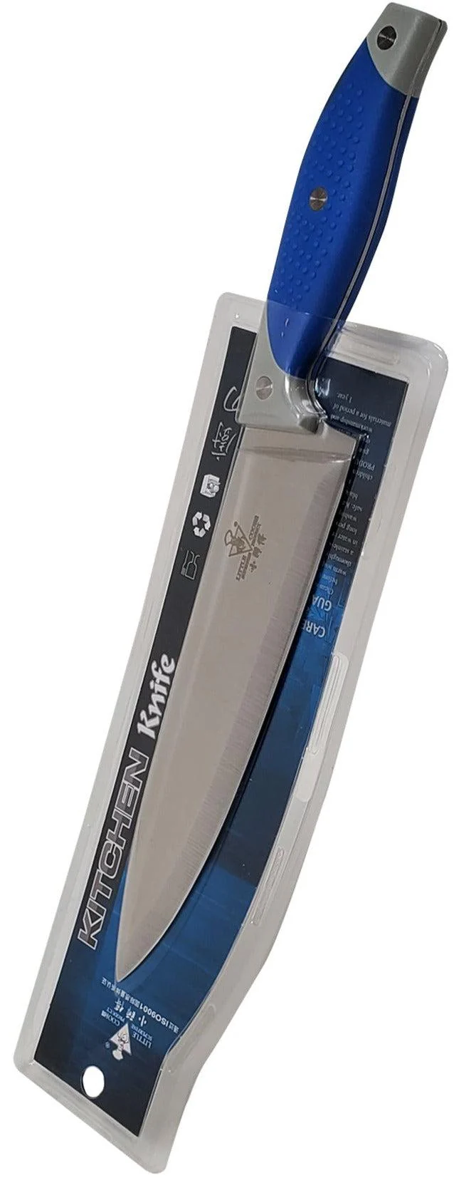 Yiwu - Knife Blue Handle 8" - SS-04A - Image 2